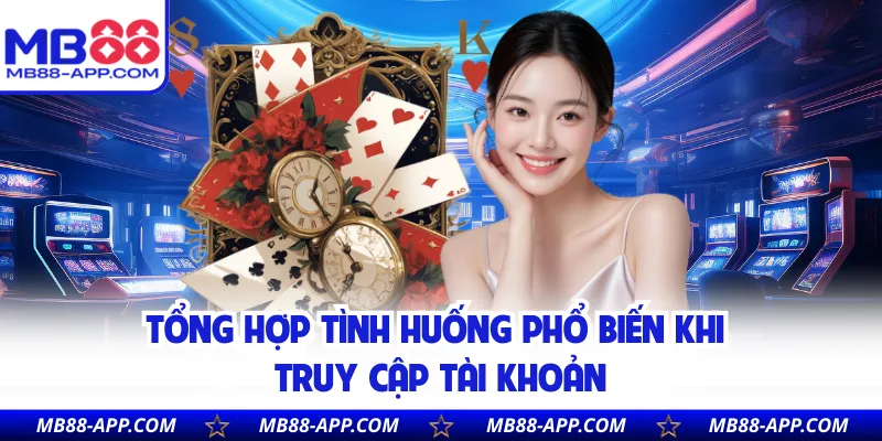 Tổng hợp tình huống phổ biến khi truy cập tài khoản